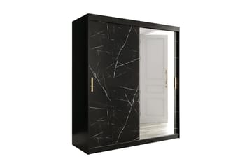 Marmuria Garderobe med Speil 180 cm Marmormønster