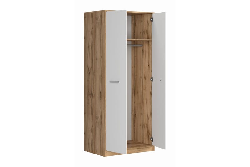 Matos Garderobe - Tre/Natur/Hvit - Oppbevaring - Klesoppbevaring - Garderober & garderobesystem