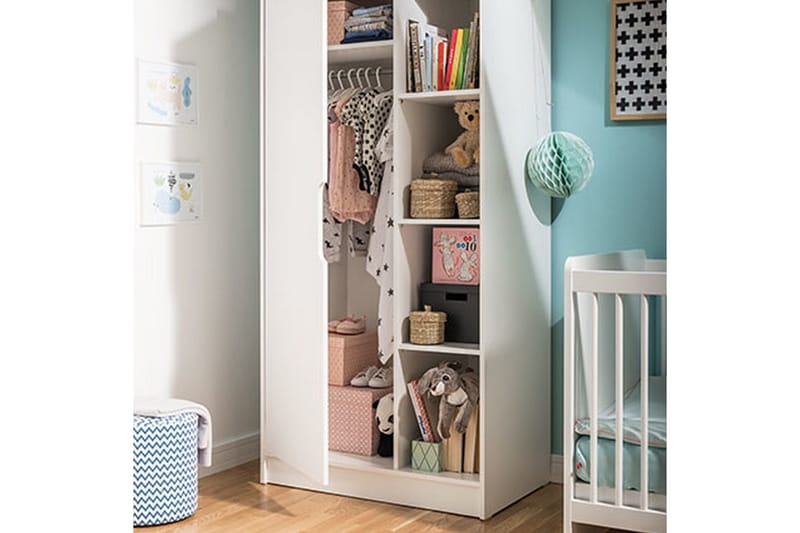 Maxim Garderobe Hvit - VOX - Oppbevaring - Klesoppbevaring - Garderober & garderobesystem - Garderobeskap & klesskap