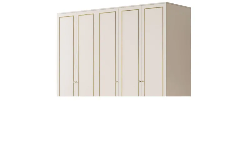 Meira Garderobesskåp 175x180 cm, Matt Hvit