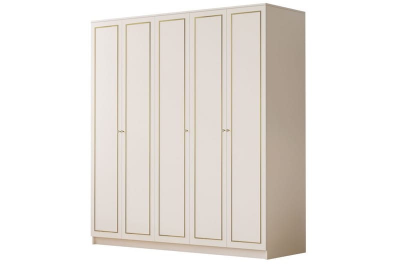 Meira Garderobesskåp 175x210 cm, Matt Hvit