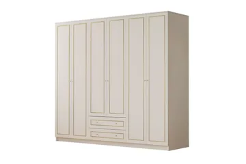 Meira Garderobesskåp 210x210 cm - Oppbevaring - Klesoppbevaring - Garderober & garderobesystem - Garderobeskap & klesskap