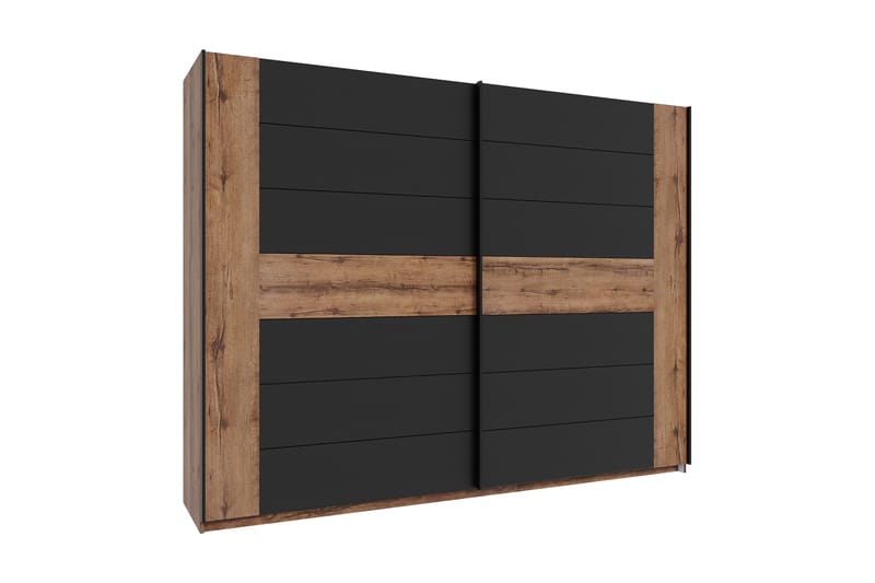 Melnik Garderobe 62x270 cm - Brun/Svart - Oppbevaring - Klesoppbevaring - Garderober & garderobesystem