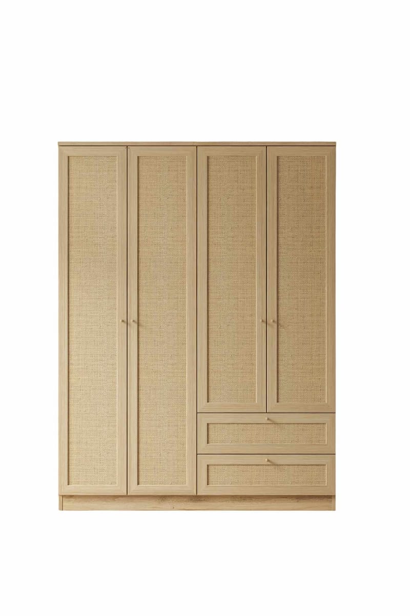 Meyloren garderobe 137x182 cm - Beige - Oppbevaring - Klesoppbevaring - Garderober & garderobesystem - Garderobeskap & klesskap