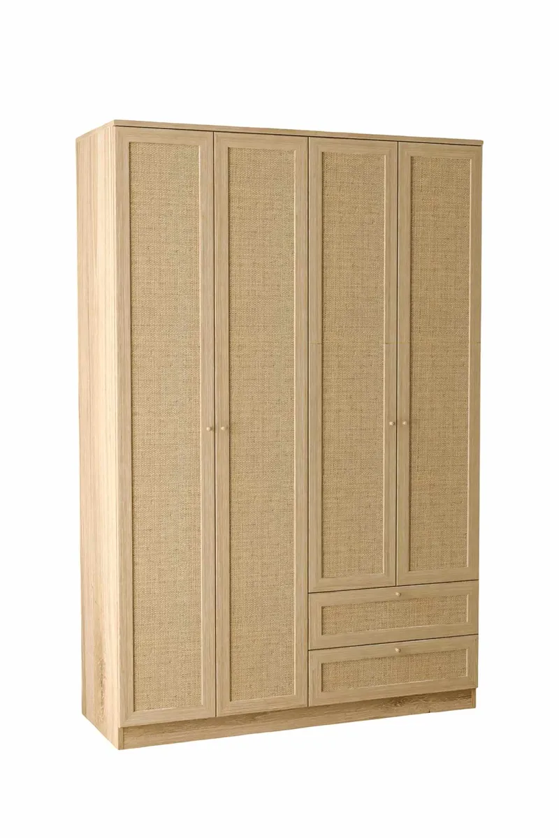 Meyloren garderobe 137x210 cm - Beige - Oppbevaring - Klesoppbevaring - Garderober & garderobesystem - Garderobeskap & klesskap