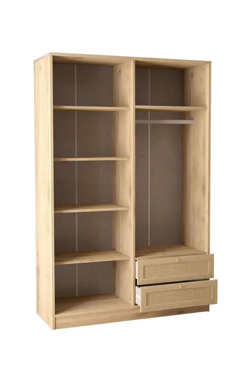 Meyloren garderobe 137x210 cm - Beige - Oppbevaring - Klesoppbevaring - Garderober & garderobesystem - Garderobeskap & klesskap