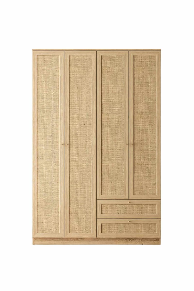 Meyloren garderobe 137x210 cm - Beige - Oppbevaring - Klesoppbevaring - Garderober & garderobesystem - Garderobeskap & klesskap