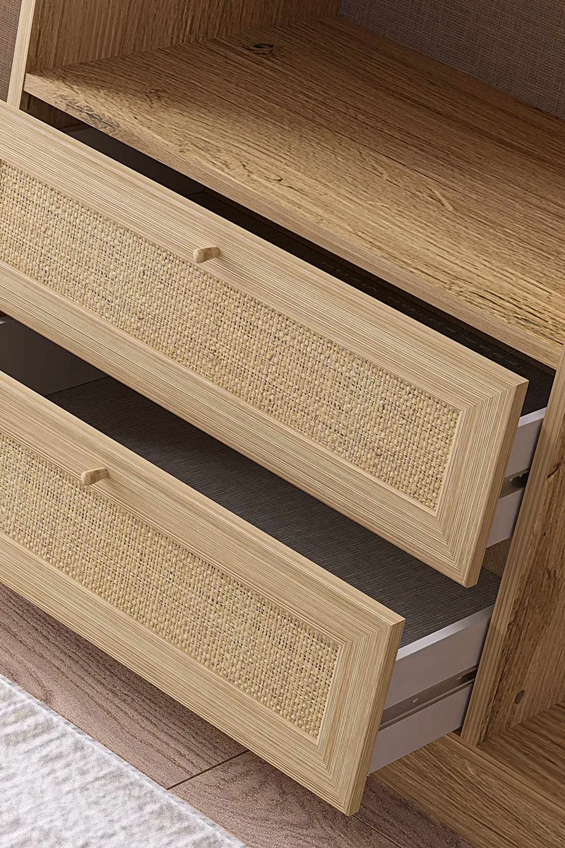 Meyloren garderobe 137x210 cm - Beige - Oppbevaring - Klesoppbevaring - Garderober & garderobesystem - Garderobeskap & klesskap