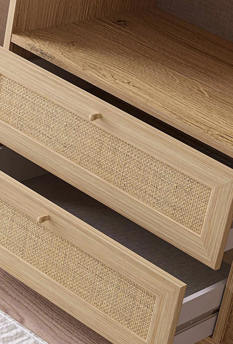 Meyloren garderobe 206x182 cm - Beige - Oppbevaring - Klesoppbevaring - Garderober & garderobesystem - Garderobeskap & klesskap