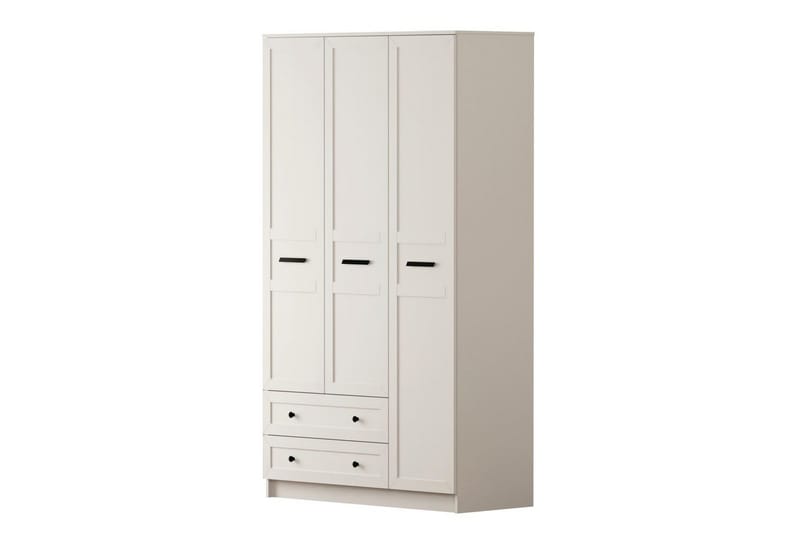 Meyra Garderobe 105x210 cm - Matt Hvit - Oppbevaring - Klesoppbevaring - Garderober & garderobesystem