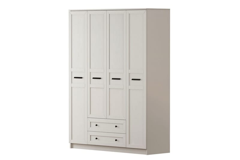 Meyra Garderobe 140x210 cm, Hvit