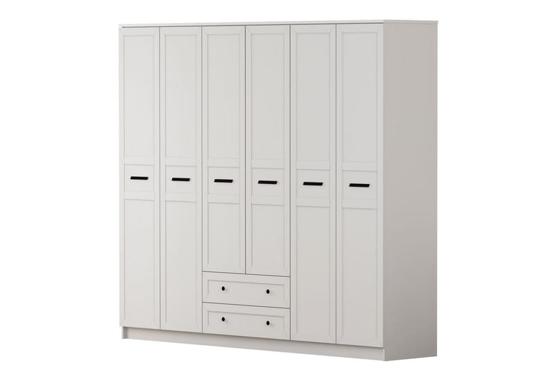 Meyra Garderobe 210x210 cm, Matt Hvit