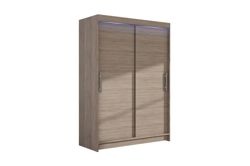 Miami Garderobe 120x58x200 cm, Beige / Grå