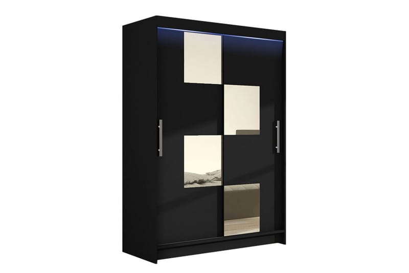 Miami Garderobe 120x58x200 cm - Beige / Svart / Hvit - Oppbevaring - Klesoppbevaring - Garderober & garderobesystem