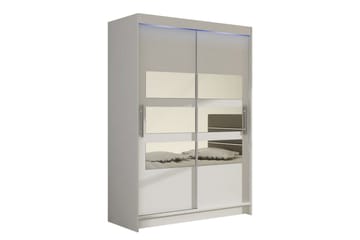 Miami Garderobe 120x58x200 cm - Hvit - Oppbevaring - Klesoppbevaring - Garderober & garderobesystem