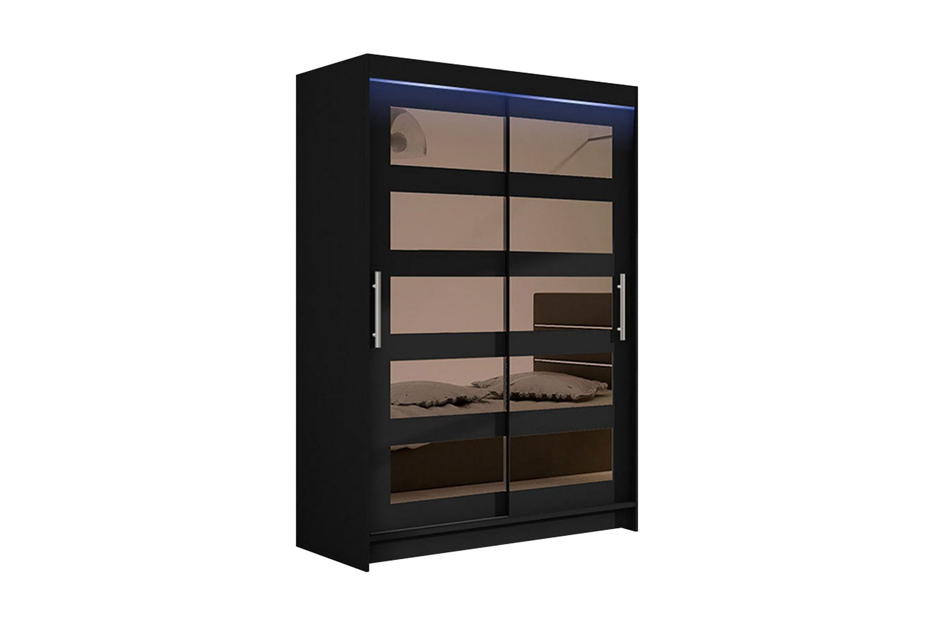 Miami Garderobe 120x58x200 cm - Svart