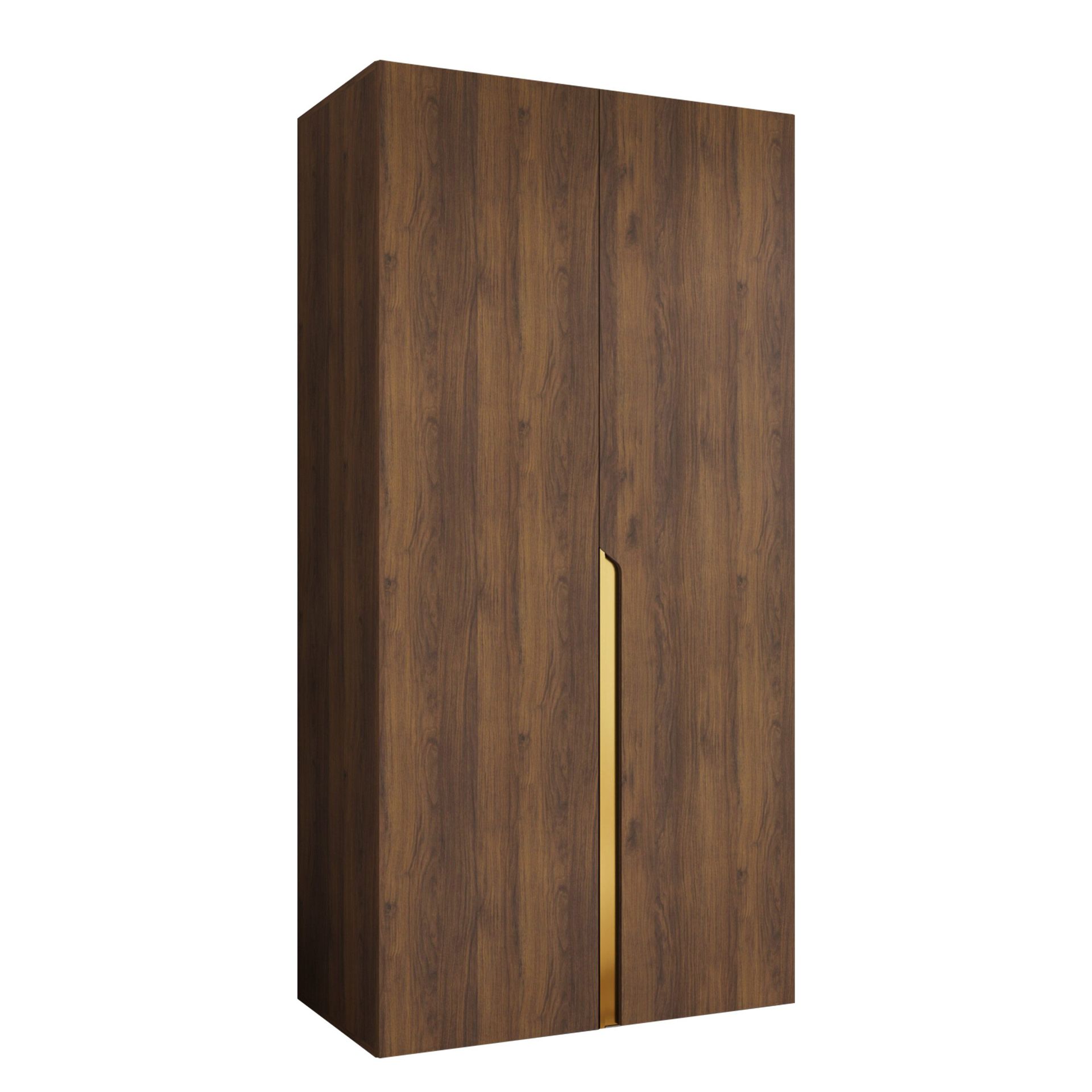 Milias garderobe 100x202 cm - Brun/gull