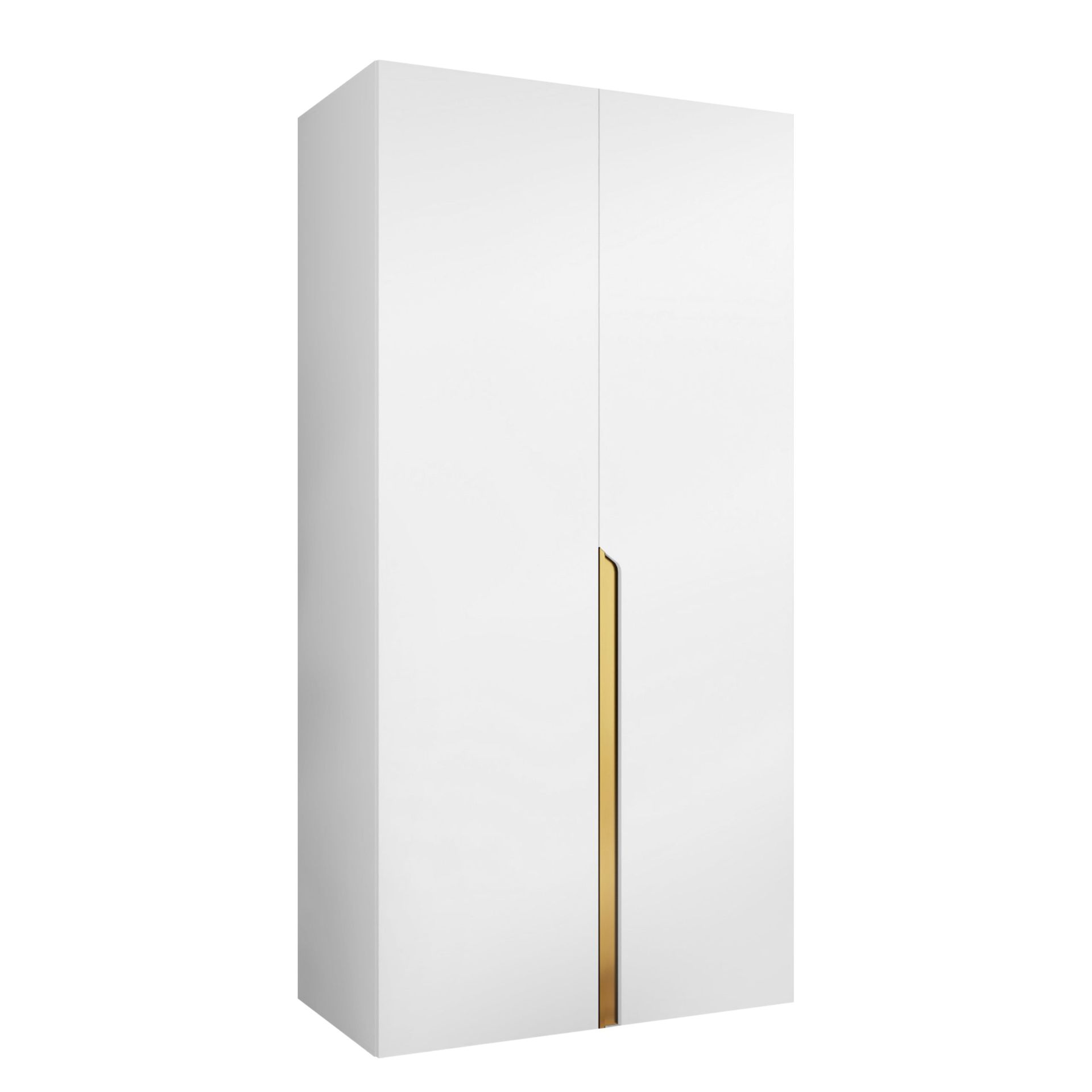 Milias Garderobe 100x202 cm - hvit/gull