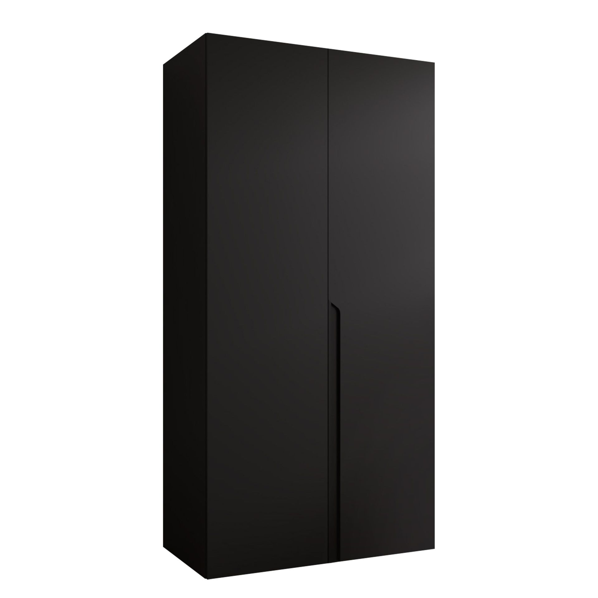 Milias Garderobe 100x202 cm - svart