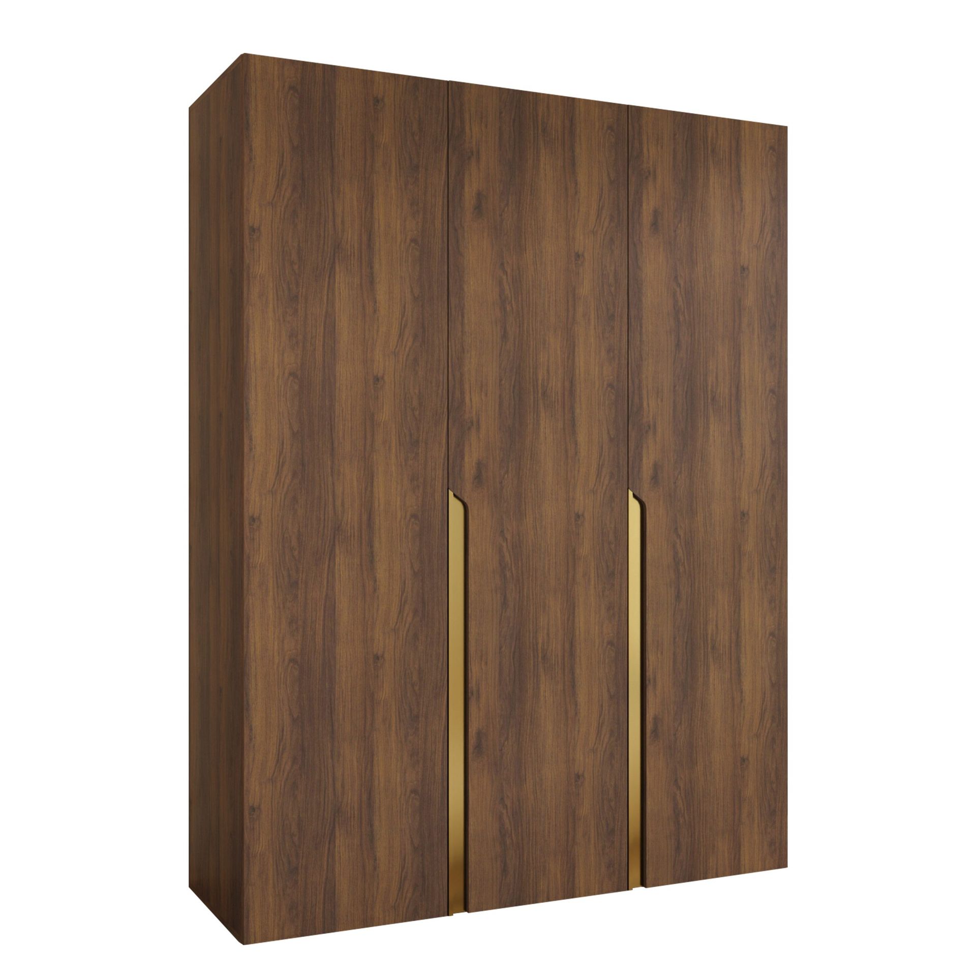 Milias garderobe 150x202 cm - Brun/gull