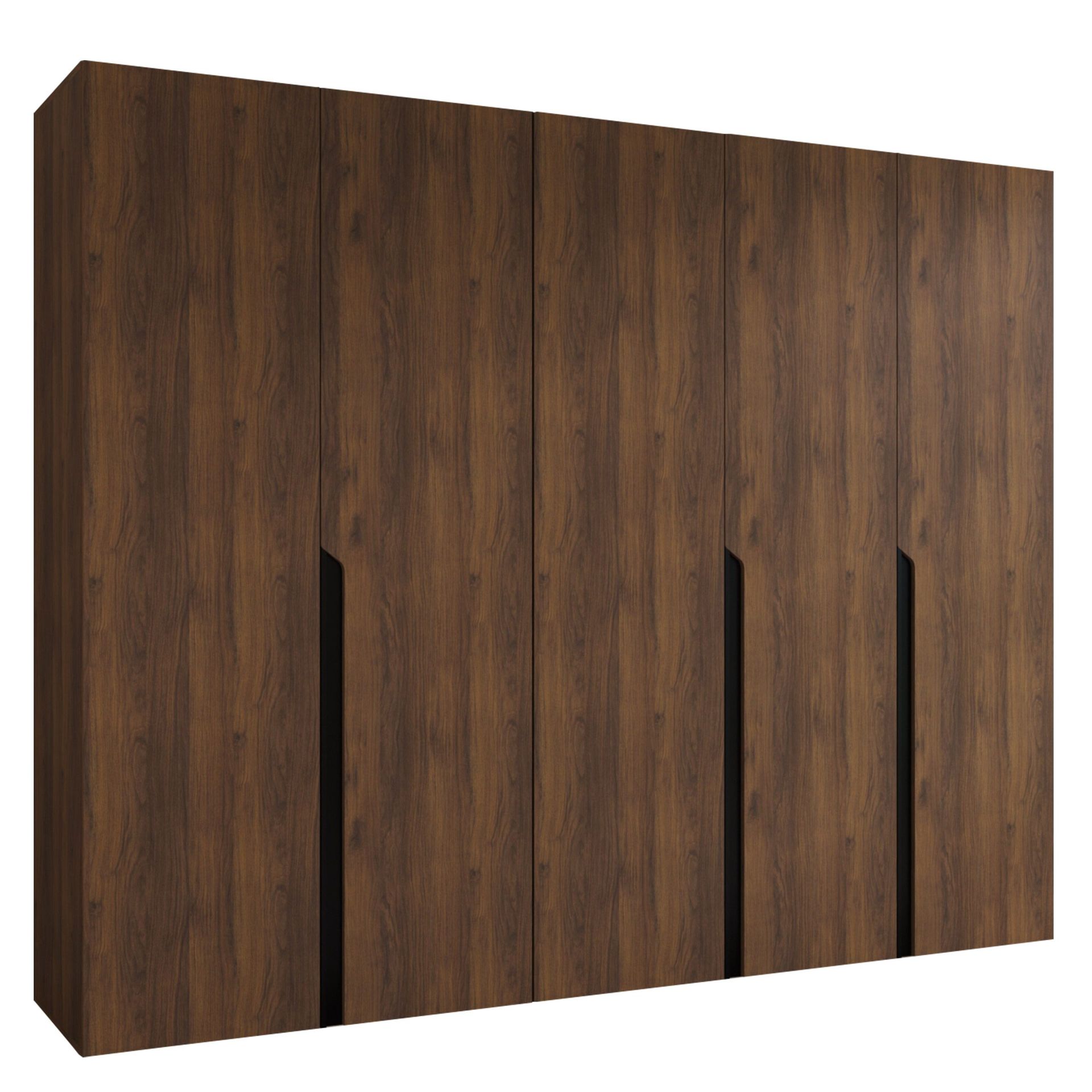Milias garderobe 250x202 cm - Brun/svart