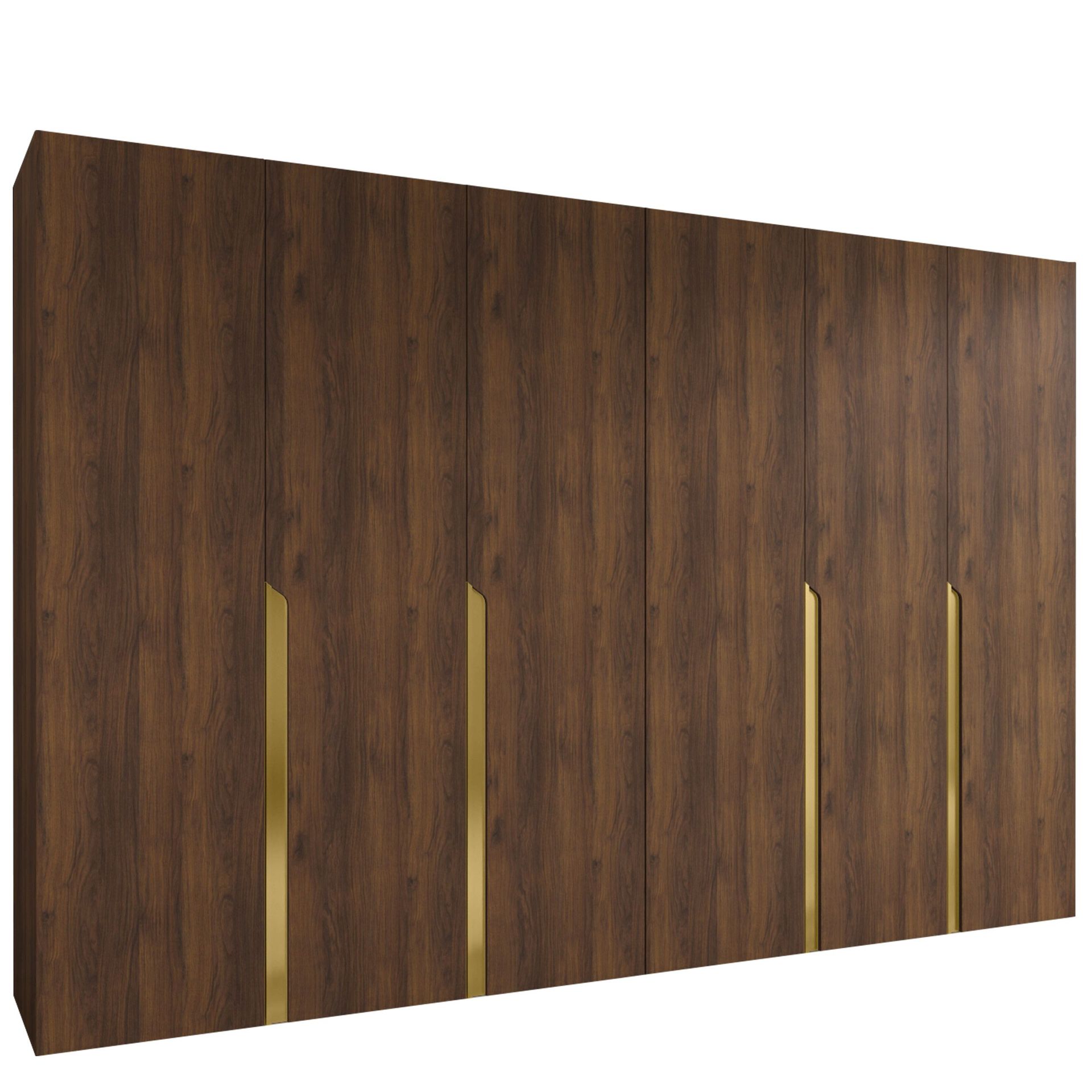 Milias garderobe 300x202 cm - Brun/gull