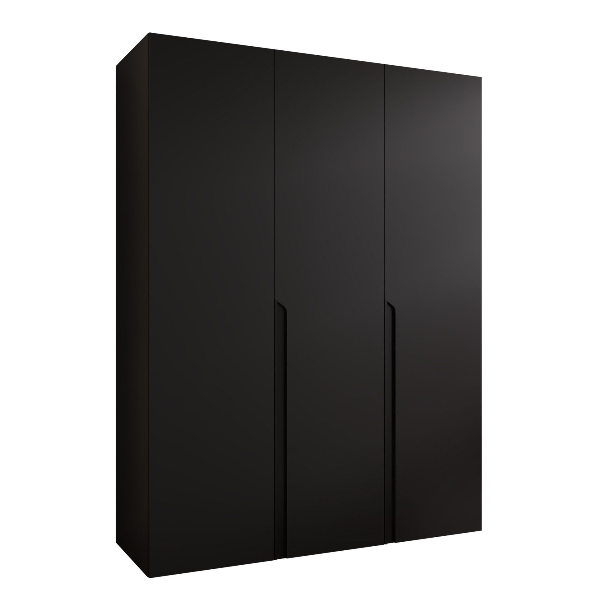 Milias Garderobeskap 150x202 cm - svart