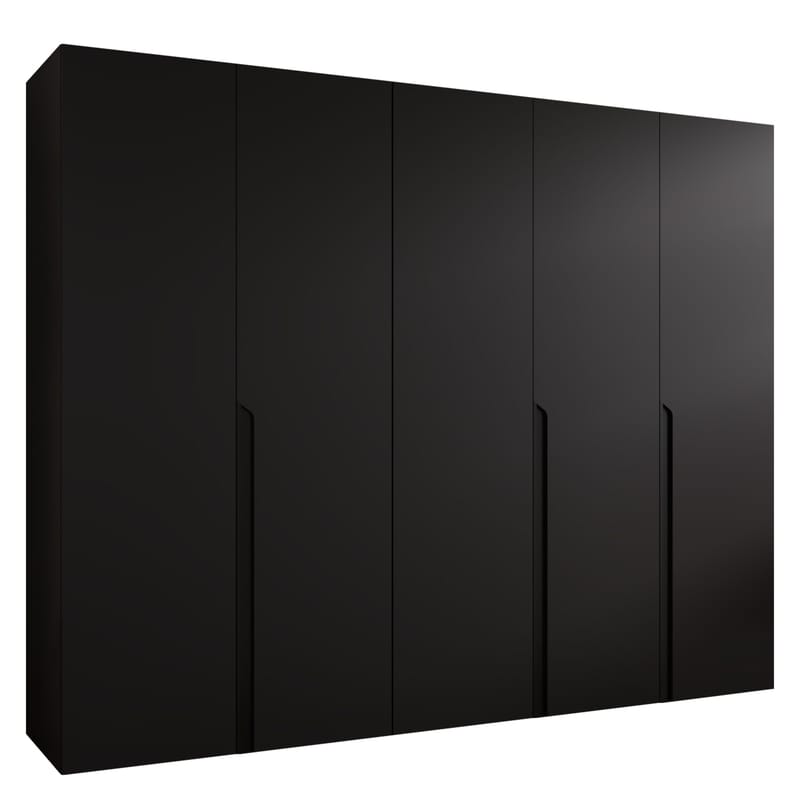 Milias Garderobeskap 250x202 cm, svart