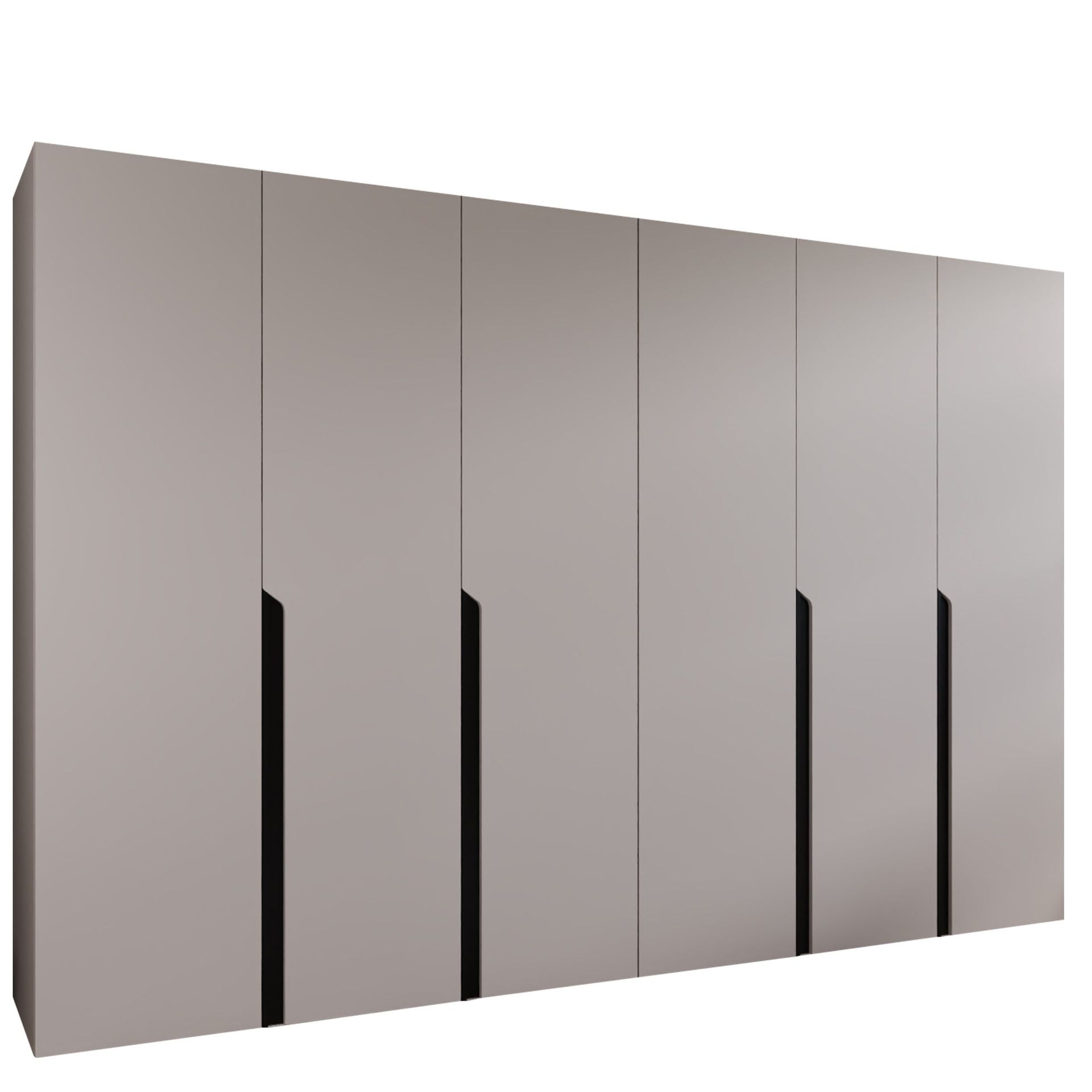 Milias Garderobeskap 300x202 cm - beige, svart