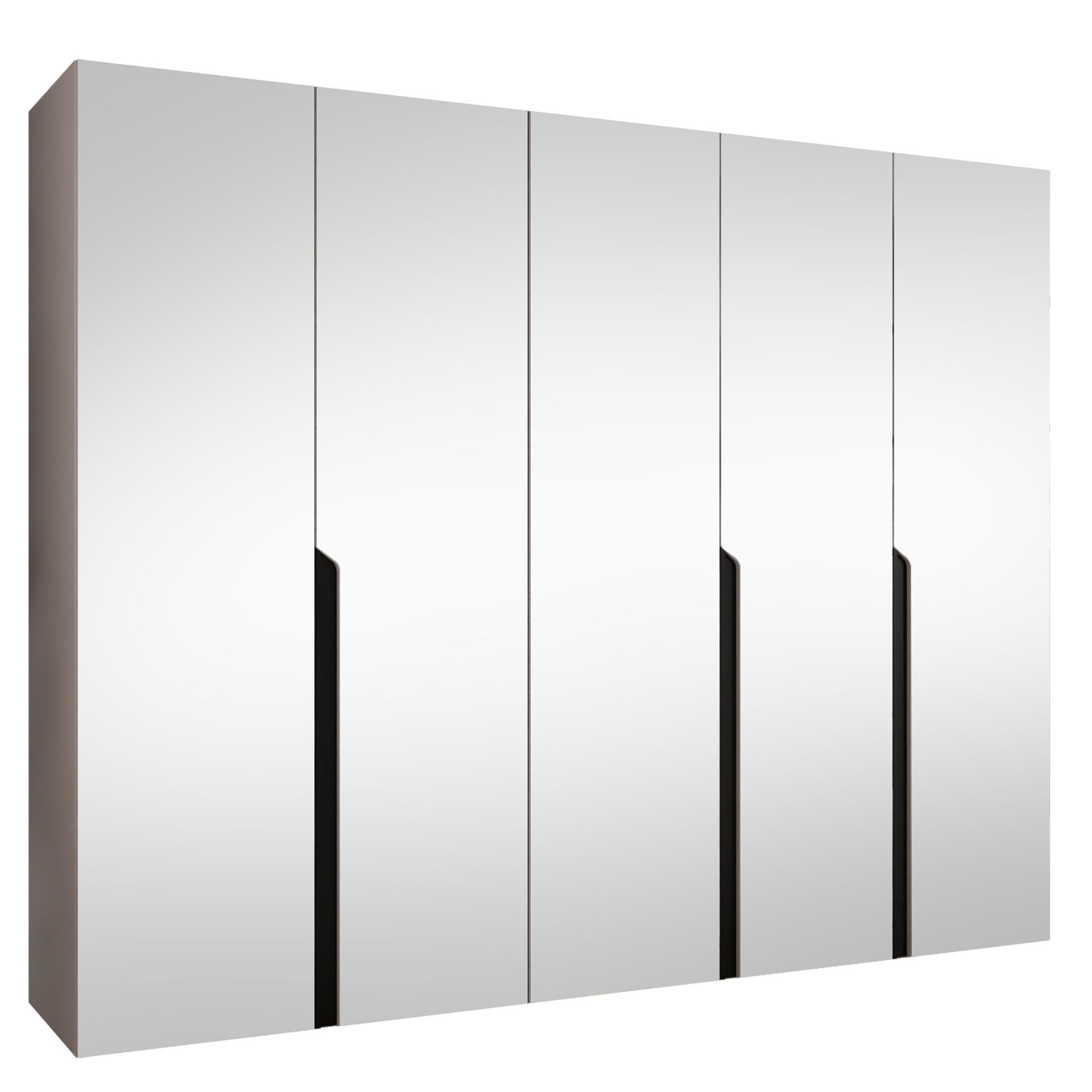 Milias Garderobeskap med speil 250x202 cm - beige