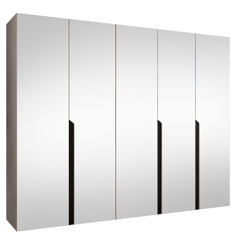 Milias Garderobeskap med speil 250x202 cm, beige
