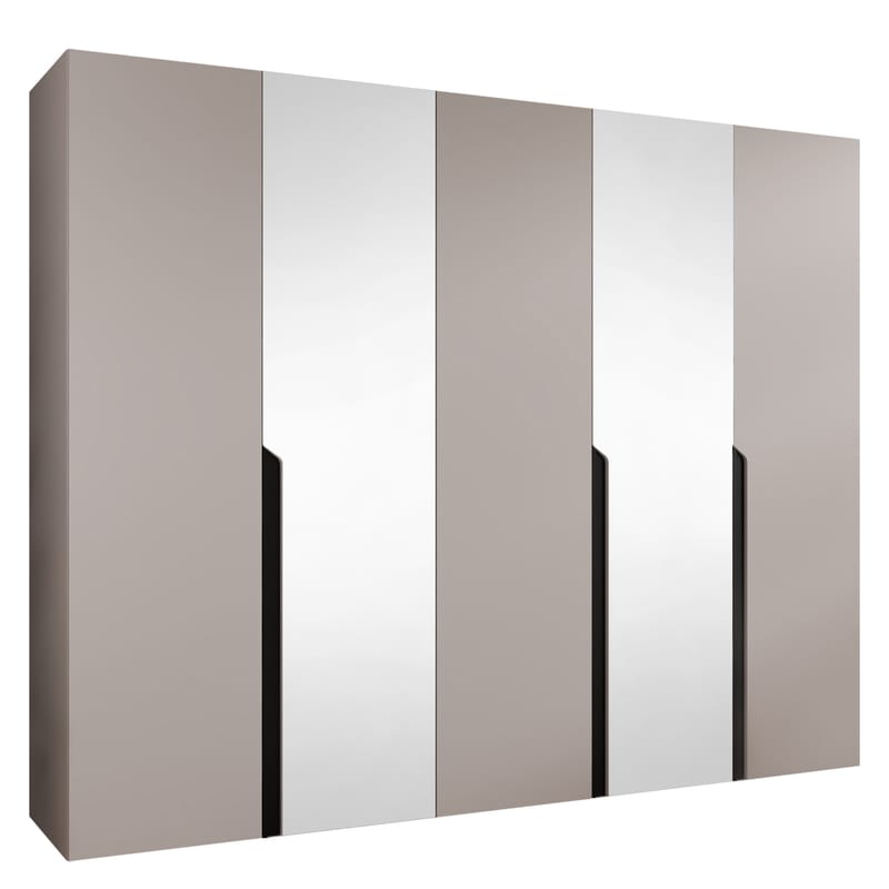 Milias Garderobeskap med speil 250x202 cm, beige