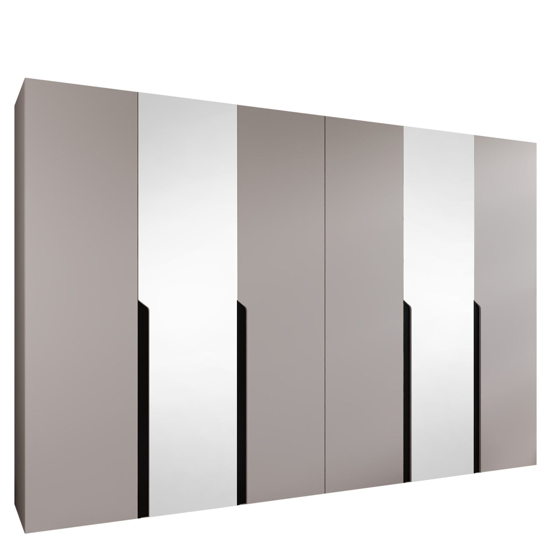 Milias Garderobeskap med speil 300x202 cm - beige