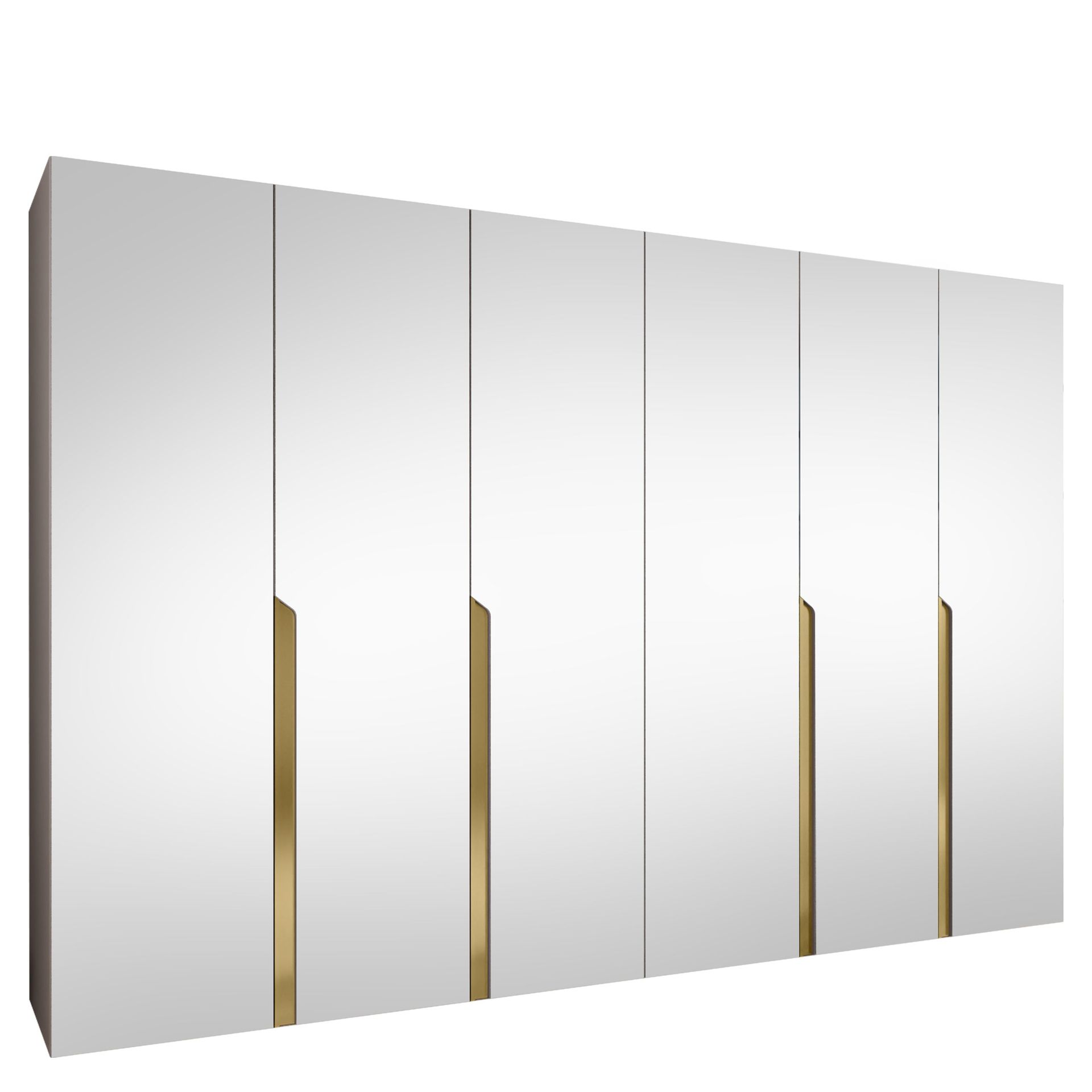Milias Garderobeskap med speil 300x202 cm - beige
