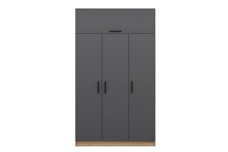 Minar Garderobe 135 cm - Grå/Brun - Oppbevaring - Klesoppbevaring - Garderober & garderobesystem