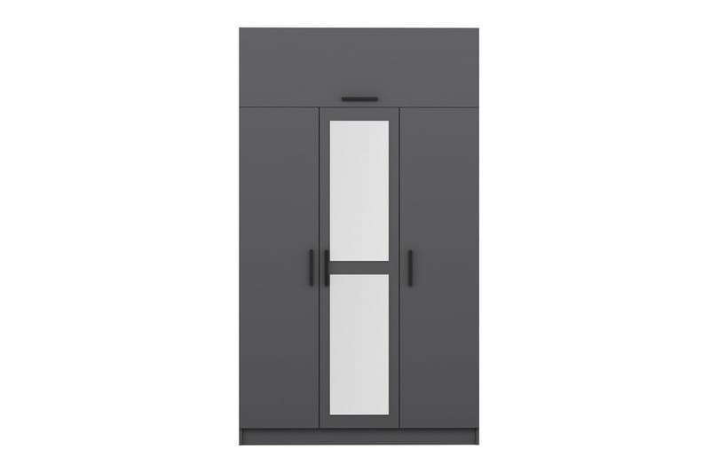 Minar Garderobe med Speil - Antrasitt - Oppbevaring - Klesoppbevaring - Garderober & garderobesystem