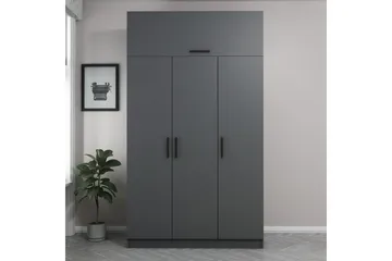 Minar Rektangulær Garderobe 135 cm i Malt Tre - Grå - Oppbevaring - Klesoppbevaring - Garderober & garderobesystem