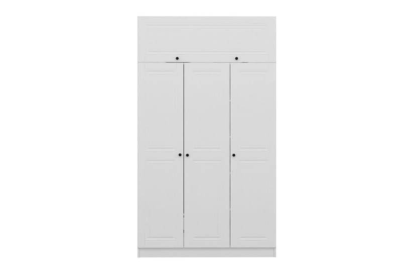 Minar Rektangulær Garderobe 135 cm i Tre - Hvit - Oppbevaring - Klesoppbevaring - Garderober & garderobesystem