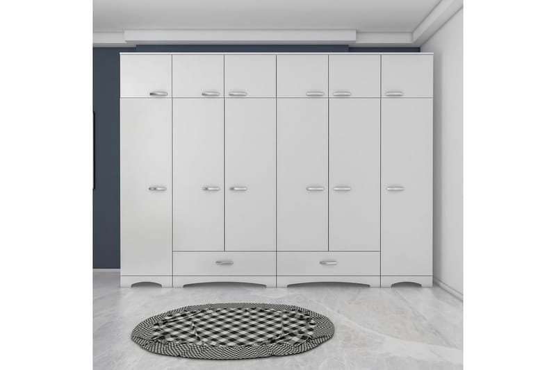 Miralis Garderobesskåp 245x226 cm, Hvit