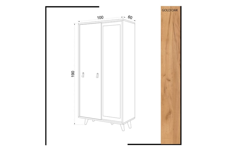 Mod Design Garderobe Speil - Oppbevaring - Klesoppbevaring - Garderober & garderobesystem