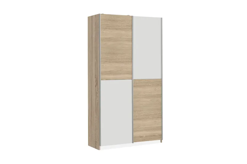 Molgaard Garderobe 120x191 cm, Brun / Hvit
