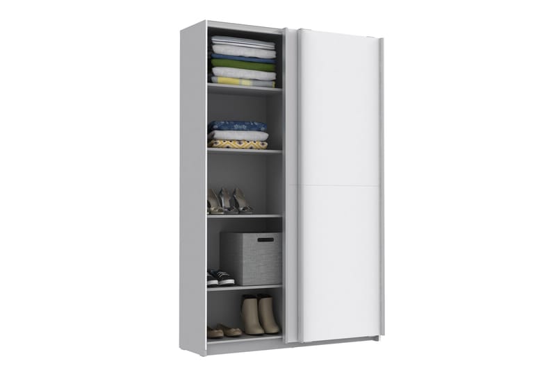 Molgaard Garderobe 120x191 cm - Hvit - Oppbevaring - Klesoppbevaring - Garderober & garderobesystem