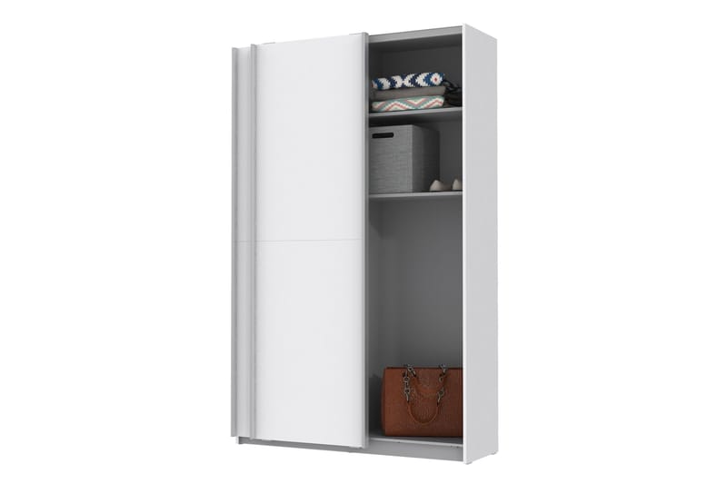 Molgaard Garderobe 120x191 cm - Hvit - Oppbevaring - Klesoppbevaring - Garderober & garderobesystem
