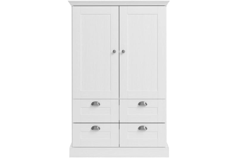 Motala Garderobe 83x130 cm - Hvit - Oppbevaring - Klesoppbevaring - Garderober & garderobesystem