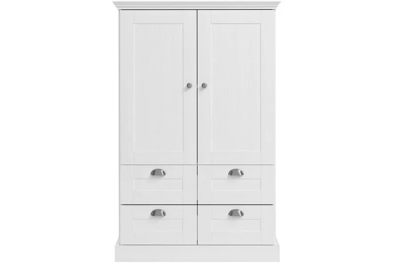 Motala Garderobe 83x130 cm - Hvit - Oppbevaring - Klesoppbevaring - Garderober & garderobesystem