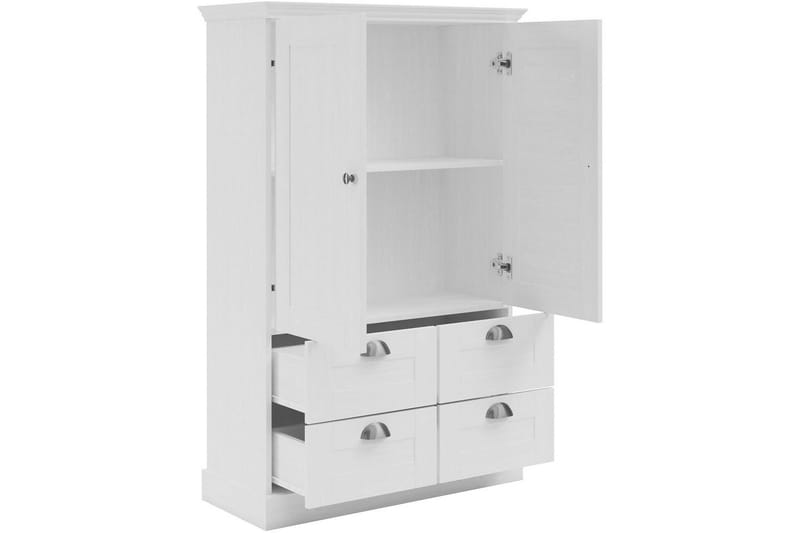 Motala Garderobe 83x130 cm - Hvit - Oppbevaring - Klesoppbevaring - Garderober & garderobesystem