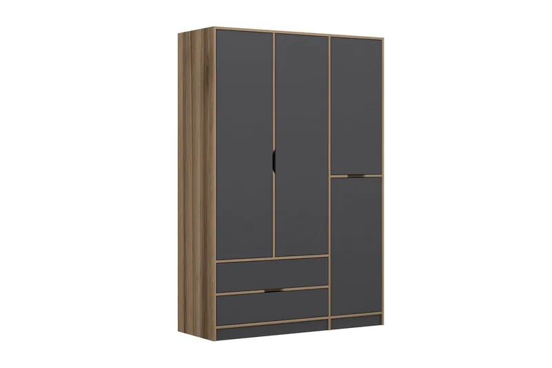 Munna Garderobe 140x208 cm - Antrasitt - Oppbevaring - Klesoppbevaring - Garderober & garderobesystem
