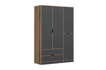 Munna Garderobe 140x208 cm - Antrasitt - Oppbevaring - Klesoppbevaring - Garderober & garderobesystem
