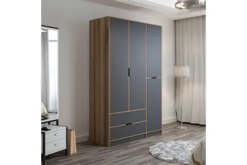 Munna Garderobe 140x208 cm - Antrasitt - Oppbevaring - Klesoppbevaring - Garderober & garderobesystem