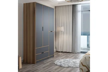 Munna Garderobe 140x208 cm - Antrasitt - Oppbevaring - Klesoppbevaring - Garderober & garderobesystem
